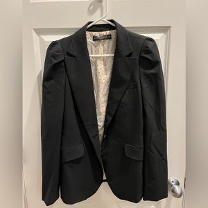ZARA Women Puffed Shoulder Blazer with Star Lining. SZ: LG